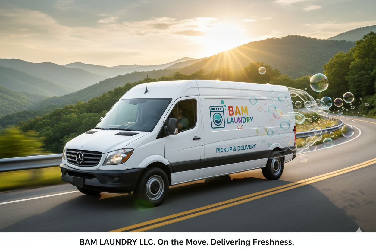 Stack of fresh, folded laundry